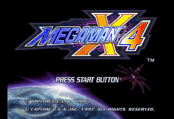 Mega Man X4 Title Screen